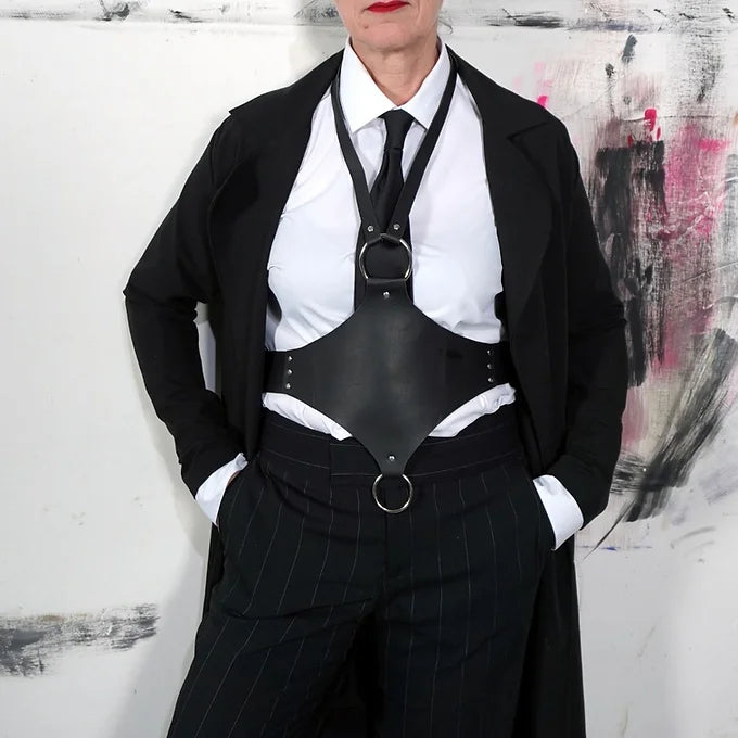 BlackDominian - Extravagant leather harness