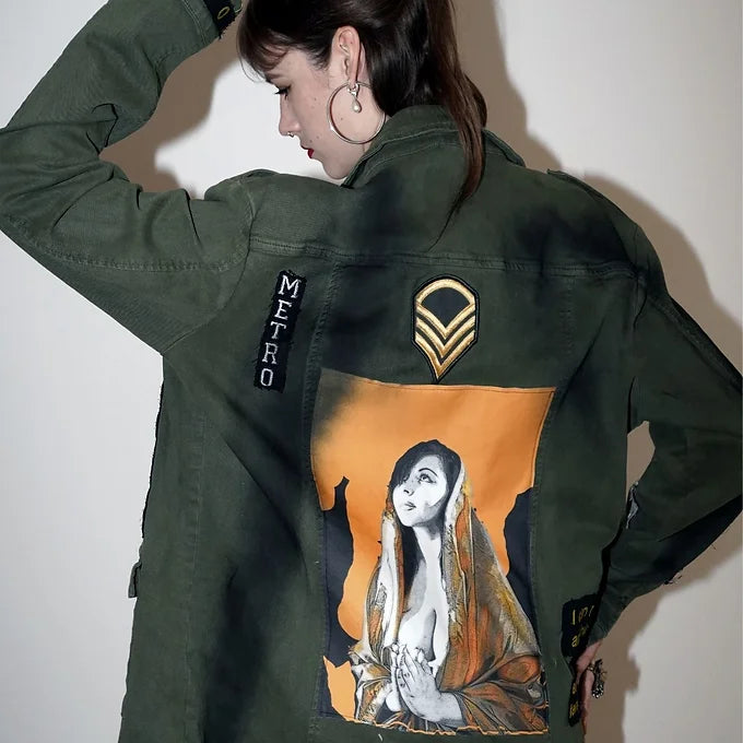 MARIA SECRET-Vintage Army Jacket