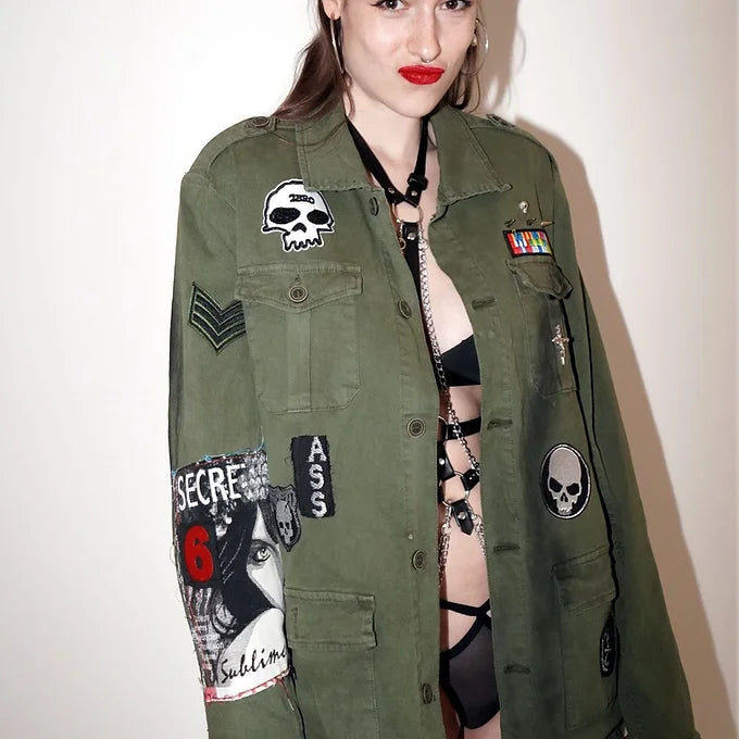 MARIA SECRET-Vintage Army Jacket