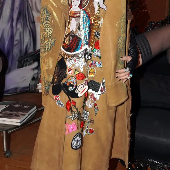 Santa Maria - Retro leather coat refined