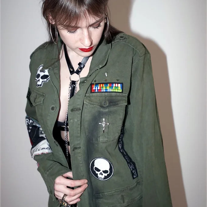 MARIA SECRET-Vintage Army Jacket