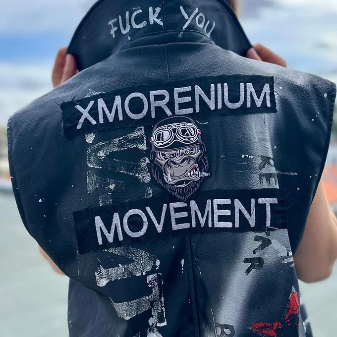 XFuckYou oversized leren vest