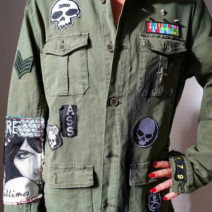 MARIA SECRET-Vintage Army Jacket