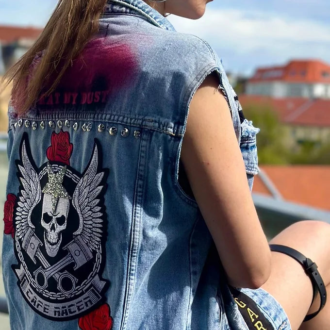 EatMyDust streetwear denim vest