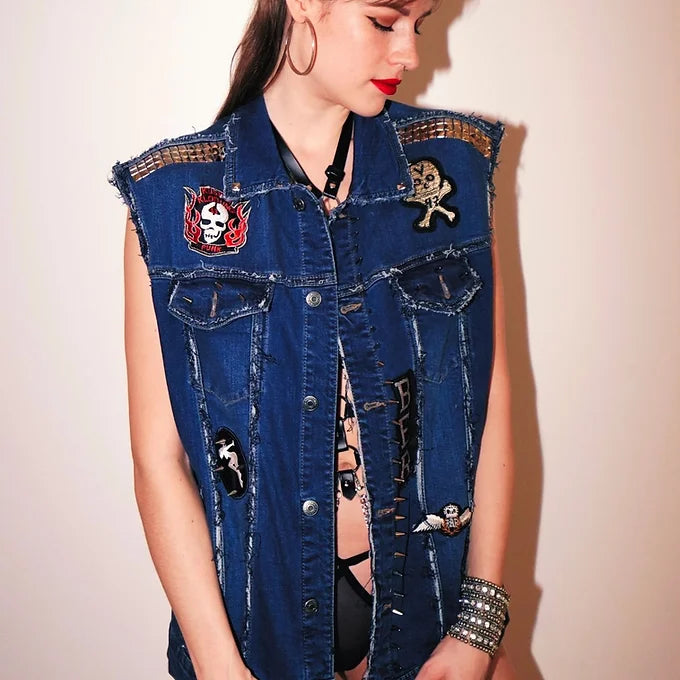 KKC ROCK-Jeansweste-Unikat