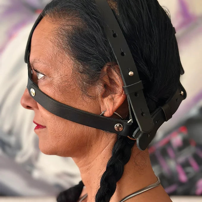 WatchOut head harness made of genuine leather