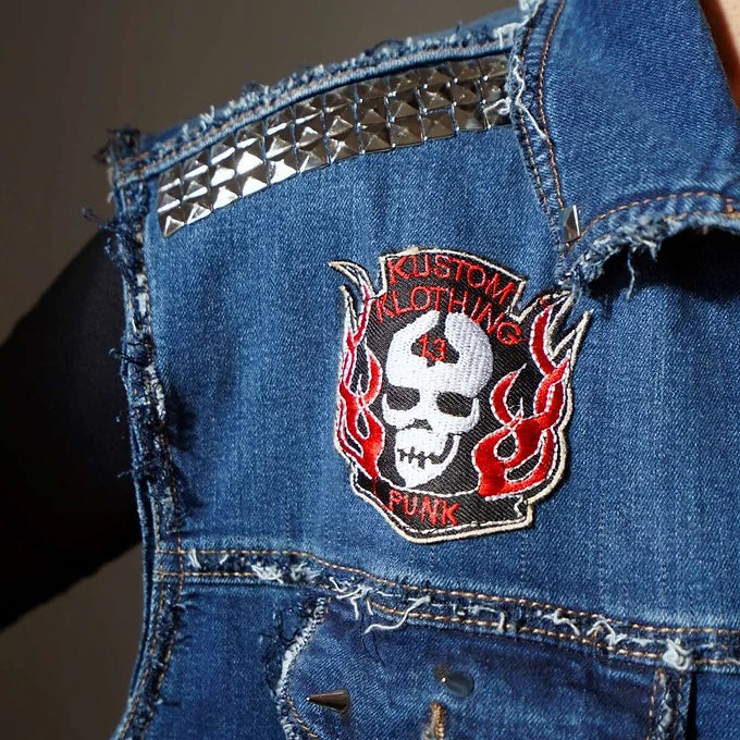 KKC ROCK-Jeansweste-Unikat
