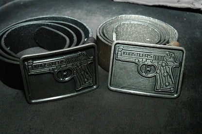 Leather belt with striking buckle          ChatGPT fragen