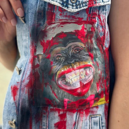 EatMyDust streetwear denim vest