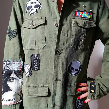 MARIA SECRET-Vintage Army Jacket