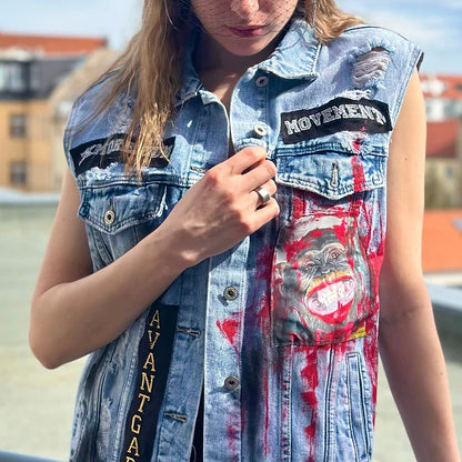 EatMyDust streetwear denim vest