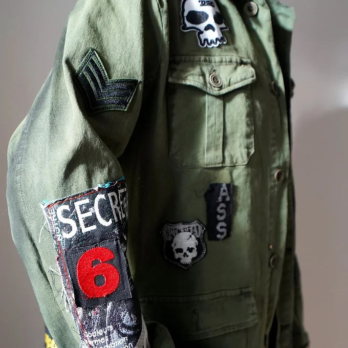 MARIA SECRET-Vintage Army Jacket