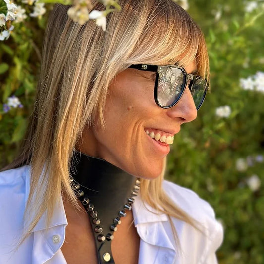 BlackMambaBullet-Leder Collier