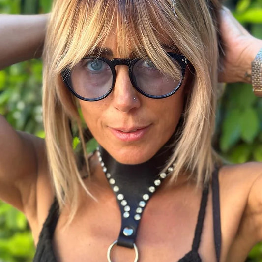 BlackMambaDiamant-Hals Lederschmuck