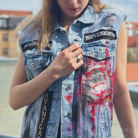 EatMyDust Streetwear Jeans Weste